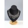 Bust for jewelry "Triangular shape", 15 × 9 × 20 cm, h = 20, black color