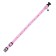 Nylon “Star Bones” collar, 36 x 1.5 cm, pink