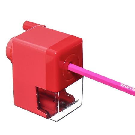 Carpet 1 Erichkrause M-Cube, with a container and the mounting mechanism to the table, a hole with a diameter of 8 mm, red-8