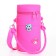 Bag's bag with lightning, stickers mix, raspberry color