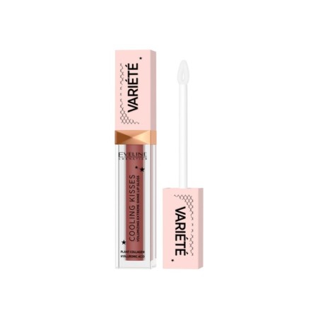 Bloss for the lips Eveline Variété Cooling Kisses, tone 04, with a cooling effect, 6.8 ml