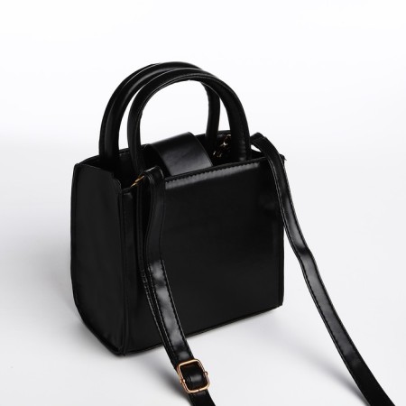 Bag Female Tout with zipper, black color-1
