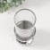 Ceramics candlestick, glass for 1 candle "Omut" d = 8 cm silver 9.5x9.5x26 cm