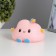Night "Cloud" LED from AG13 batteries pink 12x10x8 cm