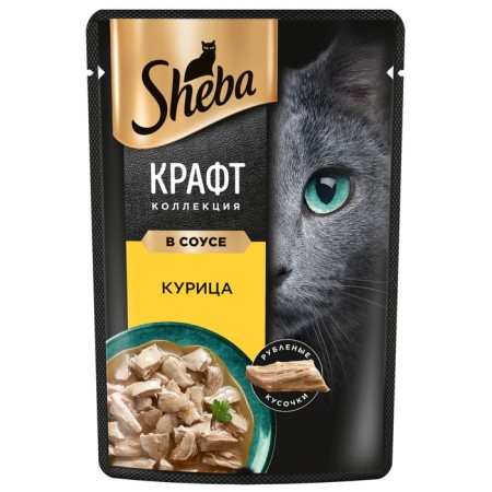 SHEBA CRAFT Wet food for cats, chicken, sauce, spider, 75 g
