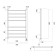 Domoterm electric heated towel rail "Quadro" P8, 500x800 mm, right, chrome