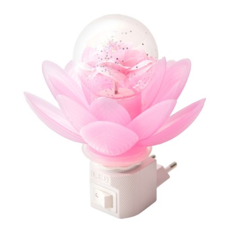 Night "Pink Flower" LED 8x8x12 cm Risalux-10