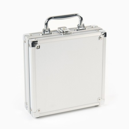 Poker in a metal case (maps 2 decks, chips 100 pcs b/nominal, 5 cubes), 20 x 20 cm-3