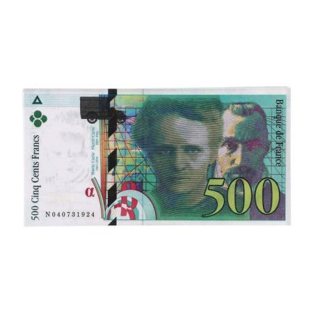 A pack of bills "500 French francs"-4
