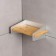 Wall -mounted shelf, 31 × 17.5 × 12 cm, aluminum, bamboo