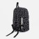 School backpack on lightning from textiles, 3 pockets, black color