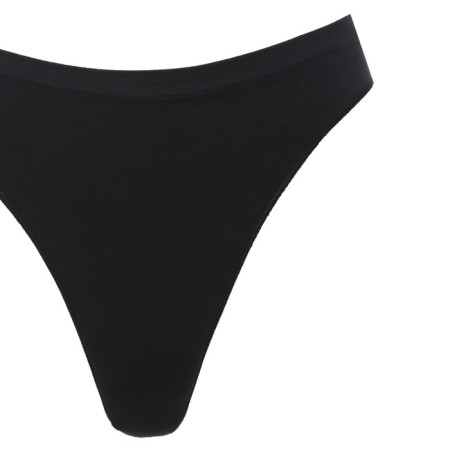 Panties female thongs are seamless, black color, size 48-52 (l-ha)-5