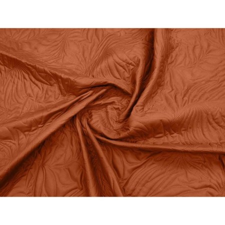ARTI bedspread, size 140x200 cm, Terracotta color-2