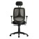 The chair of the operator Brabix Saturn ER-400, with a headrest, combined black/gray