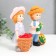 Polystone souvenir "Baby/Baby with a crop in the basket" Set 2 pcs 14x6.8x6 cm