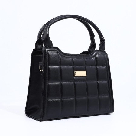 Bag Female Tout with zipper, black color-2