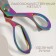 Clothing scissors, mowed blade, 8 ", 20 cm, color gasoline