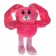 Soft toy "Hare Poztyagun" pink, 80 cm, ears are stretched
