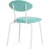 Stol on a metal frame Mareon skiing metal/velor, white/blue 47x55x79 cm