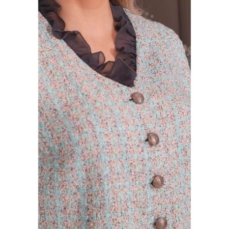 Female jacket, size 62, green color-11