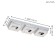 Fratelo lamp, 3x4W Led, 3000k, 1200lm, chromium color
