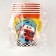 A one -time paper glass "Happy Birthday" machine, 250 ml