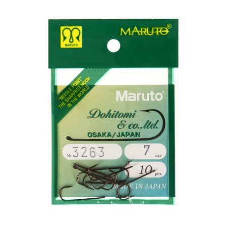 Universal hooks Maruto 3263, color BR, No. 7, 10 pcs.