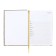 Dated diary 2025, A5 168 sheets, Attomex. Arkona, solid cover, boumvinyl with foam, liesse, block 70, gold