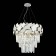Suspension lamp ST LUCE. SL1232.103.06. Casorta. 6x60 watts, E14, 48x48x62 cm, chromium color