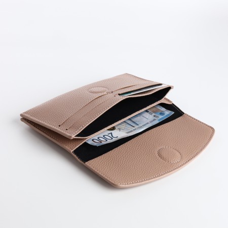 Women's wallet on magnet, pink color-3