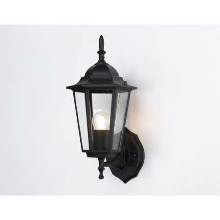 Street wall lamp Ambrella Garden St2010, E27, Black color, transparent-2
