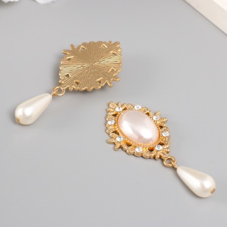 Decor for creativity Metal, plastic "Pearl in colors with a suspension" 5.4x2.5x0.7 cm
