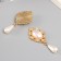 Decor for creativity Metal, plastic "Pearl in colors with a suspension" 5.4x2.5x0.7 cm