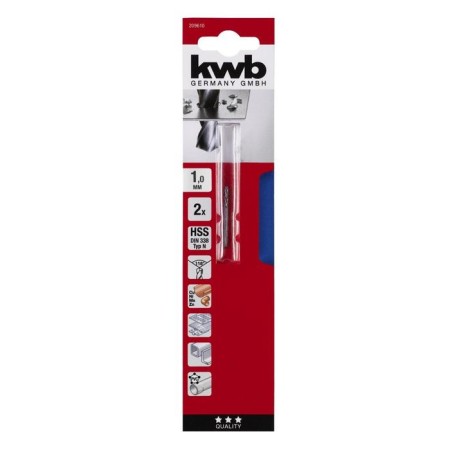 Metal drill KWB Din338, 1x34 mm, sharpening angle 118 °, steel HSS-R-1