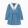 Women's dress with a collar Mist, p.42, blue