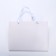 Gift package with a wide bottom of 25 x 19 x 18 cm, white