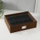 Casket Wood for the clock 10 "Oak" departments with silver stroke 23x29.5x5.8 cm