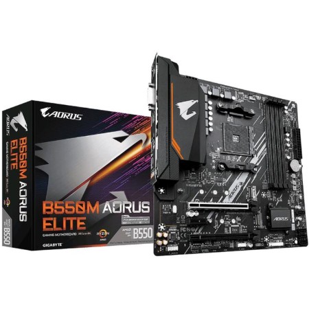 Motherboard Gigabyte B550M Aorus Elite, AM4, B550, 4XDDR4, DVI, HDMI, MATX-3