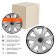 Wheel caps 14 "Airline" Joy +", silver-black, carbon, in a set 2 pieces