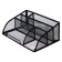 Chancellery stand, 5 departments, mesh, metal, black