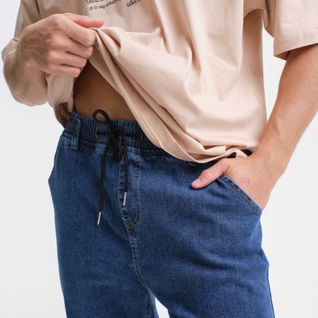 Male jeans, blue color, size 34 (50)-3