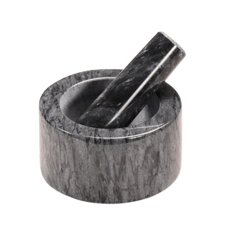 Stupa with pestle Kesper, gray marble, d = 13x8 cm