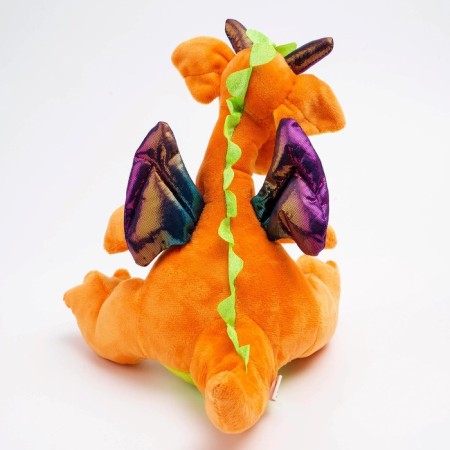 Soft toy "Dragon", 23 cm, orange color-2