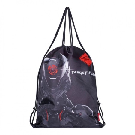 Frame backpack 35 x 26 x 14 cm, Across 490, filling: bag, gray 23-490-5-7