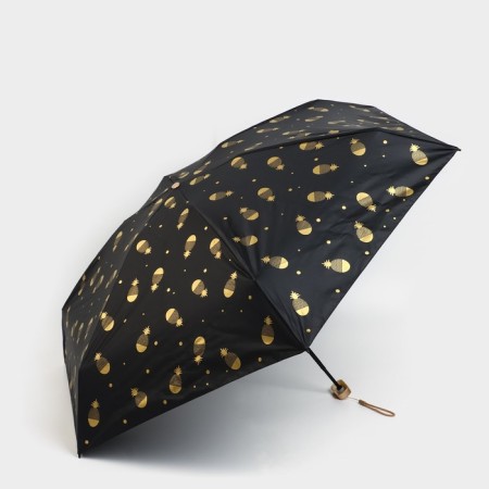 Mechanical female umbrella, 6 knitting needles, black color.