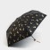 Mechanical female umbrella, 6 knitting needles, black color.