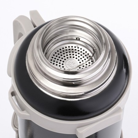 Thermos, 4.2 l, Volume "Master K", with a mug, with a strain, retains heat 60 hours, black-1