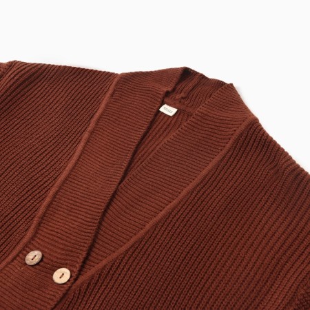 Jumper Female Minaku: Casual Collection Color Chocolate, Rr. 48-7