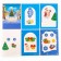 Volumetric application for the New Year "Santa Claus and Bunny", New Year's set for creativity