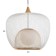 Bayerlux lamp "Maura" E27 40W white-gold 40x40x32-132cm